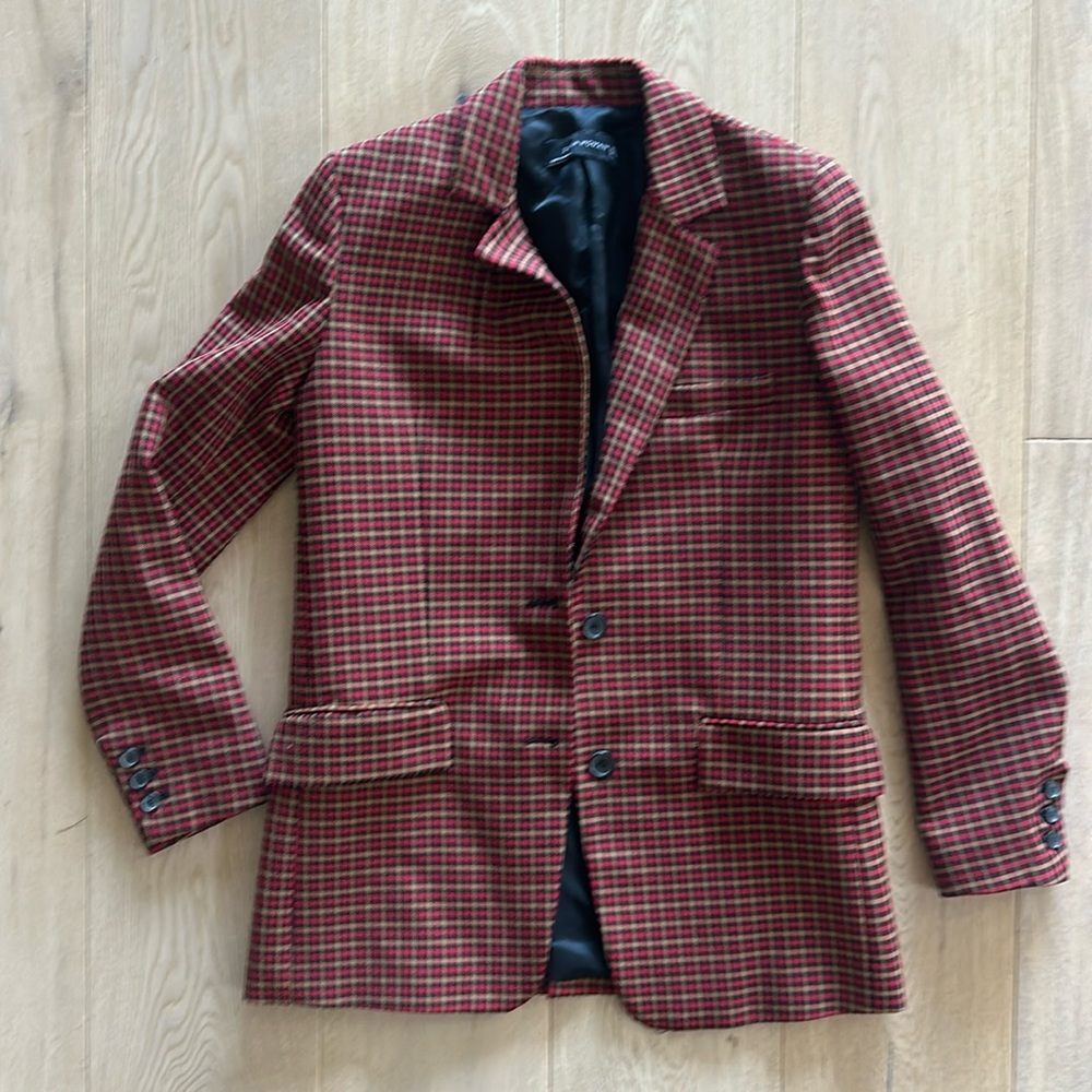 Zara checkered blazer